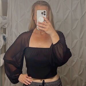 EXPRESS Black Corset Top